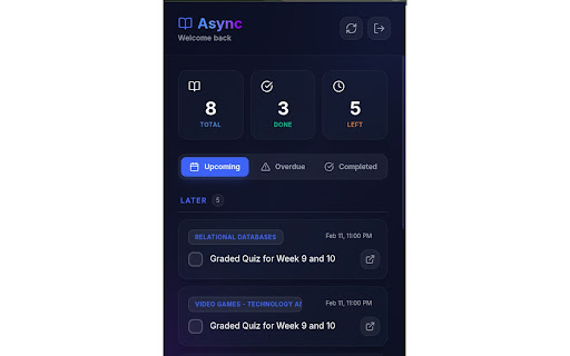 Async - Assignment Tracker screenshot