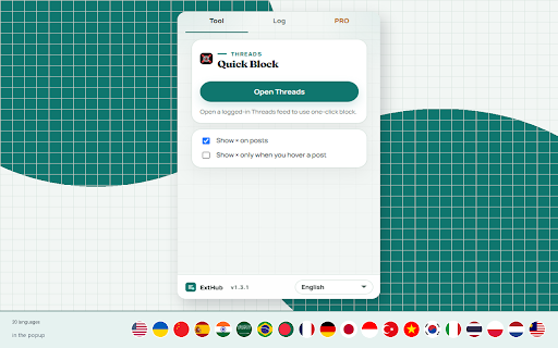Threads Quick Block screenshot