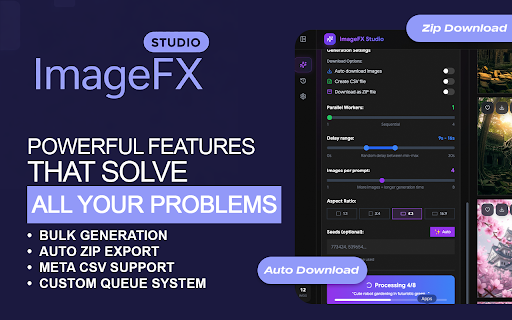 ImageFX Studio: Ultimate Image Generation Suite for Google ImageFX screenshot