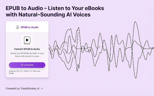 EPUB to Audio screenshot