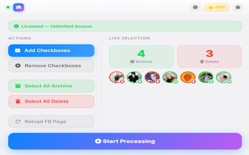 Delete Facebook Messages Pro screenshot