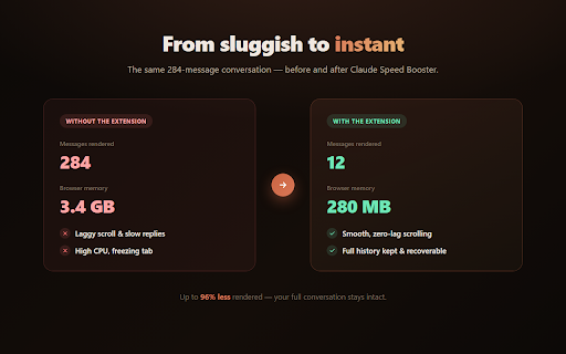 Claude Speed Booster screenshot