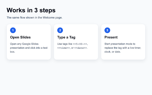 Slides Timer for Google Slides screenshot