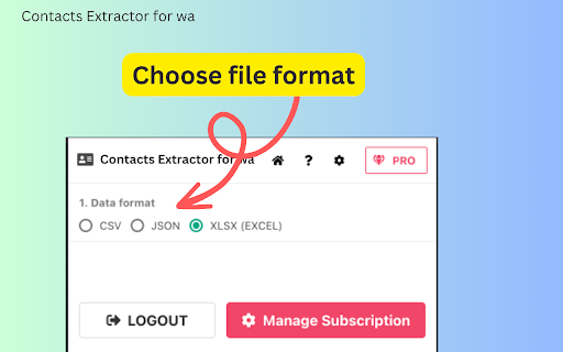 Contact Extractor for wa screenshot