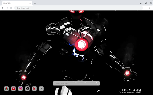 Avengers Black Iron Man Live Wallpaper screenshot