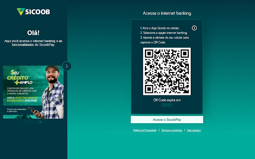 Sicoob | Internet banking screenshot