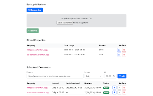 GSC crawl stats downloader screenshot