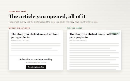 NYT Reader: Unlock the New York Times screenshot