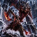 God of War Kratos Against the Frost Dragon Live Wallpaper icon
