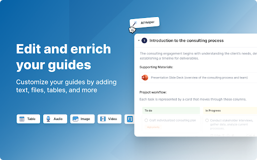 FuseBase Clarity - Capture Step-by-Step guides, SOP and tutorials screenshot
