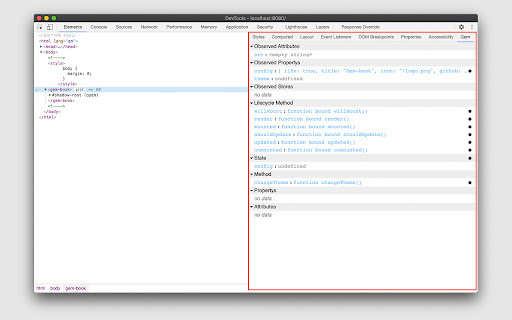 Gem DevTools screenshot