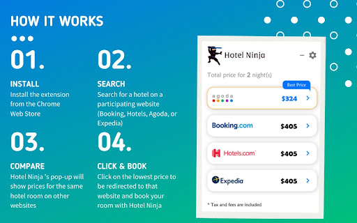 Hotel Ninja: Compare Booking, Expedia & Hotels.com Prices screenshot