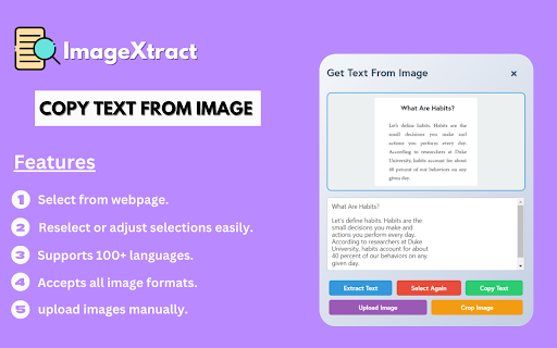 ImageXtract - Copy Text from Image screenshot