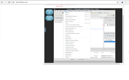 Eclipse IDE online screenshot