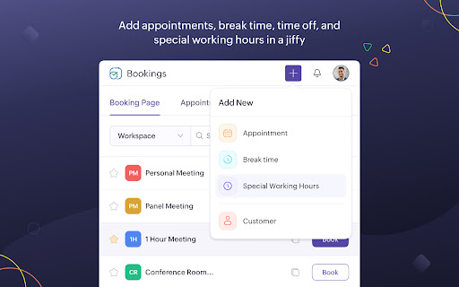 Zoho Bookings screenshot