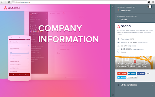 SimilarTech Prospecting screenshot