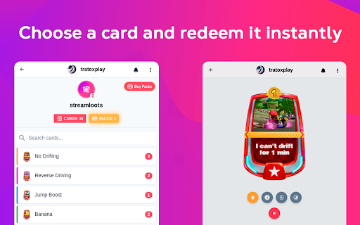 Streamloots: Play Cards From Your Browser screenshot