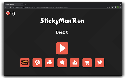 Sticky Man Run - HTML5 Game screenshot