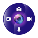 Screen Recorder with Webcam + Video Editor icon