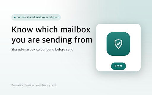 Shared Mailbox Send Guard for Outlook Web screenshot