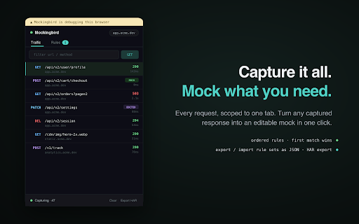 Mockingbird - API Mock & Interceptor screenshot