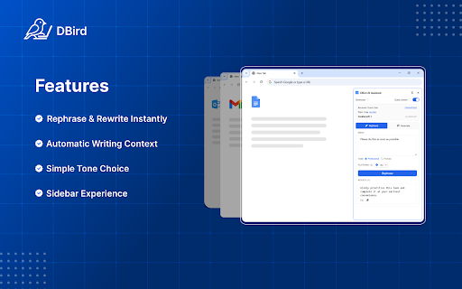 DBird AI Assistant - The Cleanest AI Writing Tool screenshot