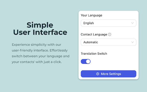Automatic message translator screenshot