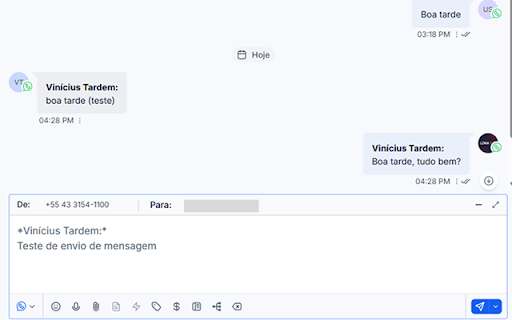 Nome do Atendente - Kommo, WhatsApp Web e Go High Level screenshot