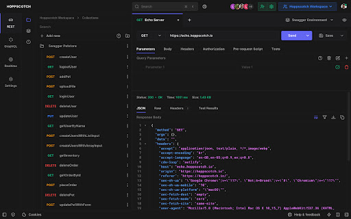 Hoppscotch Browser Extension screenshot