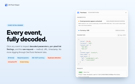 All Pixel Helper & Tag Debugger screenshot