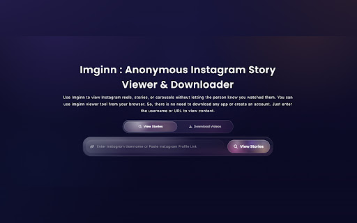 Imginn screenshot