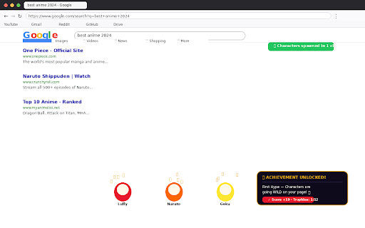 Anime Game Chrome™ screenshot