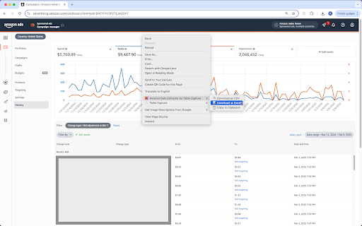 Data Extractor for Amazon by Table Capture screenshot