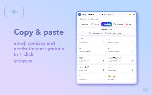 Emoji Combos, Fancy Text & Symbols ✦ Copy & Paste screenshot