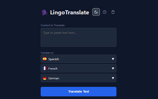 LingoTranslate - Instant 3-Language Translator screenshot