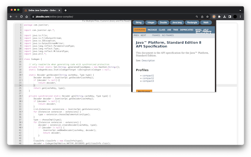Java Assist screenshot
