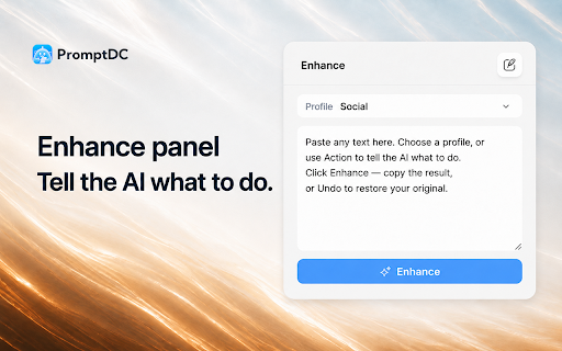 PromptDC – AI Prompt & Writing Assistant screenshot