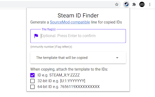 Steam ID Finder screenshot