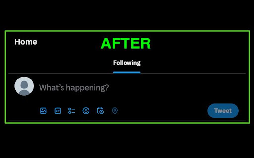 Remove X (Twitter) For You Tab screenshot
