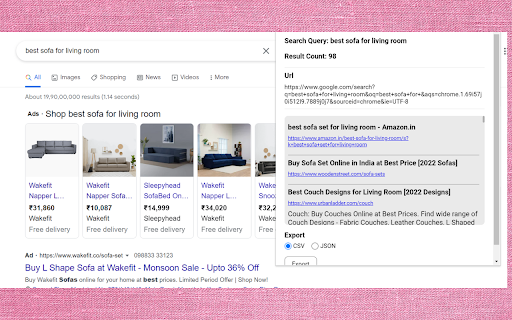 SerpLift - Google SERP Scraper screenshot