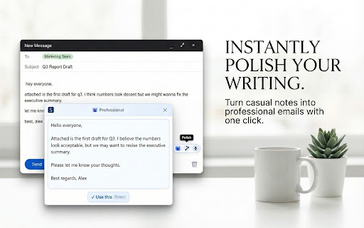 Voice to Text (Whisper) + AI Writing — Sleekio screenshot