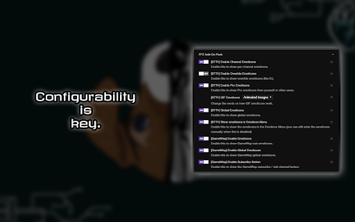 The FFZ Add-On Pack screenshot