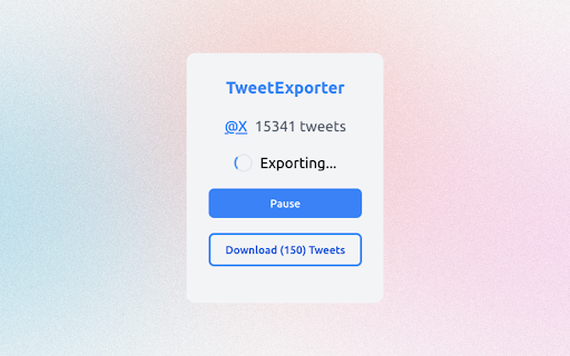 TweetExporter - Export Tweets screenshot