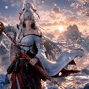 Hiyuki Guardian of Crimson Snow (WuWa) Live Wallpaper icon