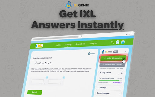 IXL Answers | IXL Genie | Auto Solver & Answer Bot screenshot