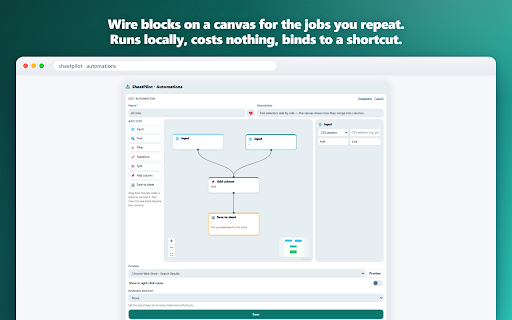 SheetPilot: Save & Extract to Google Sheets™ screenshot