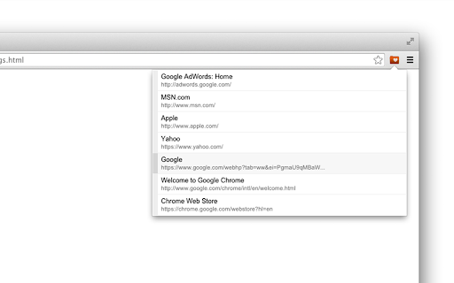 Most Visited (Top Sites) screenshot