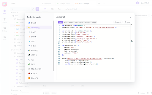 Apidog Browser Extension screenshot