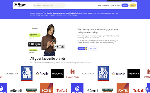 Finder Shopping screenshot