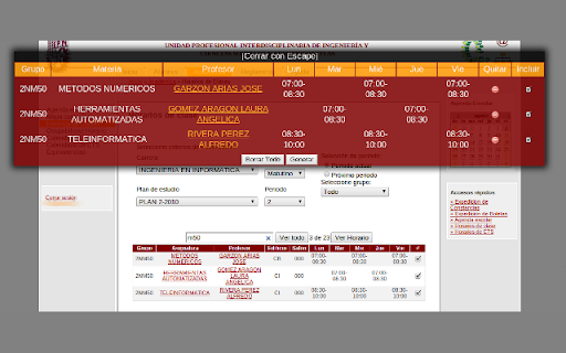 MODS SAES screenshot